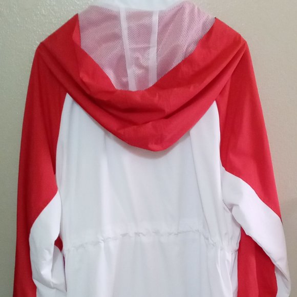 SHOEDAZZLE ANORAK JACKET/DRESS RED/WHITE SIZE M - Picture 4 of 8